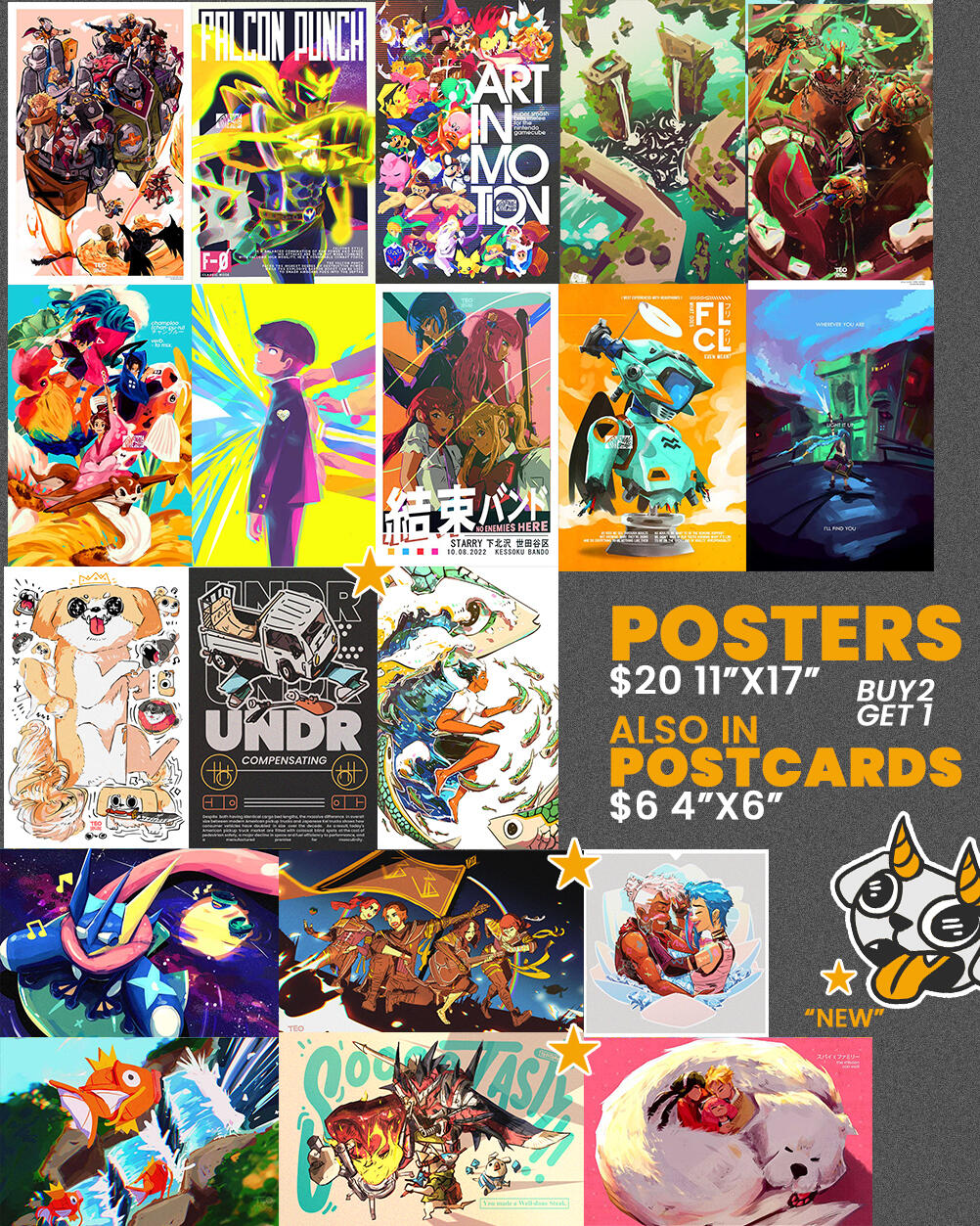 print selection Collage of current print selection